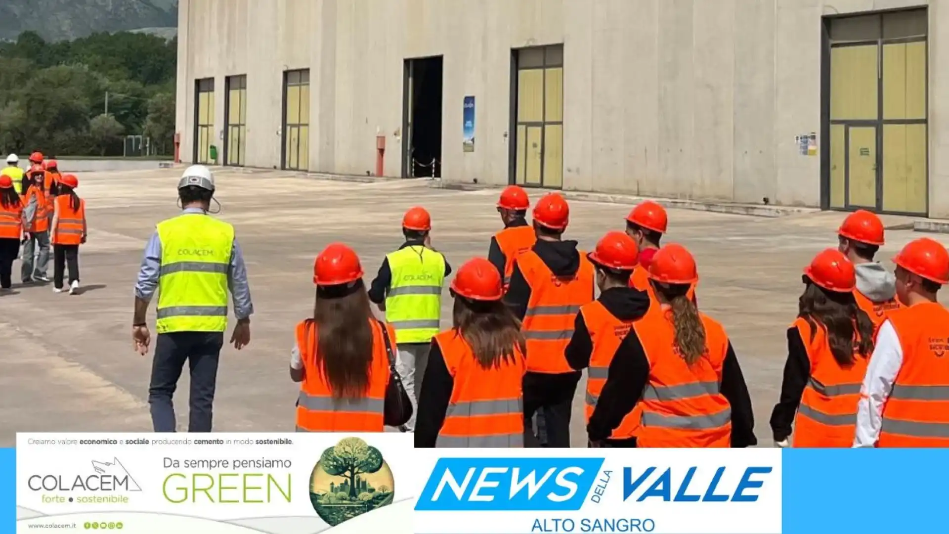 Visita didattica degli studenti del Liceo Scientifico Giordano di Venafro allo Stabilimento Colacem di Sesto Campano